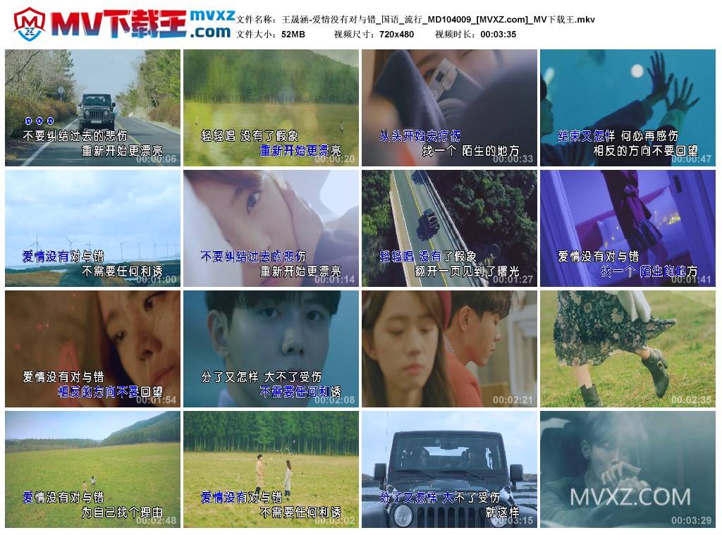 王晟涵-爱情没有对与错_国语_流行_MD104009